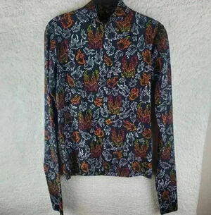 Marcell Von Berlin Long Sleeve Top Flame Print Size XS